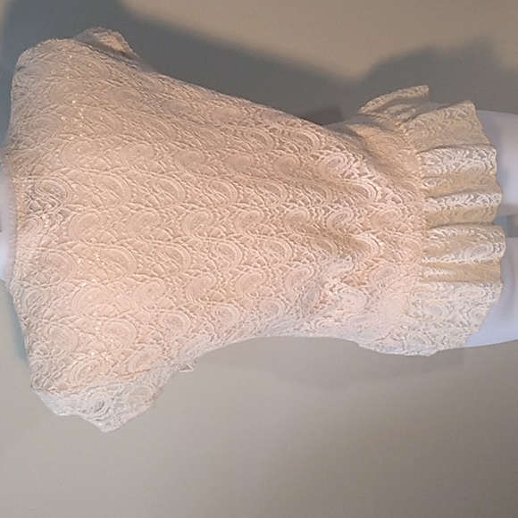 Vintage Lace Faux Corset Style Y2K Boho Fairy Top by Studio 1940. - Picture 7 of 13